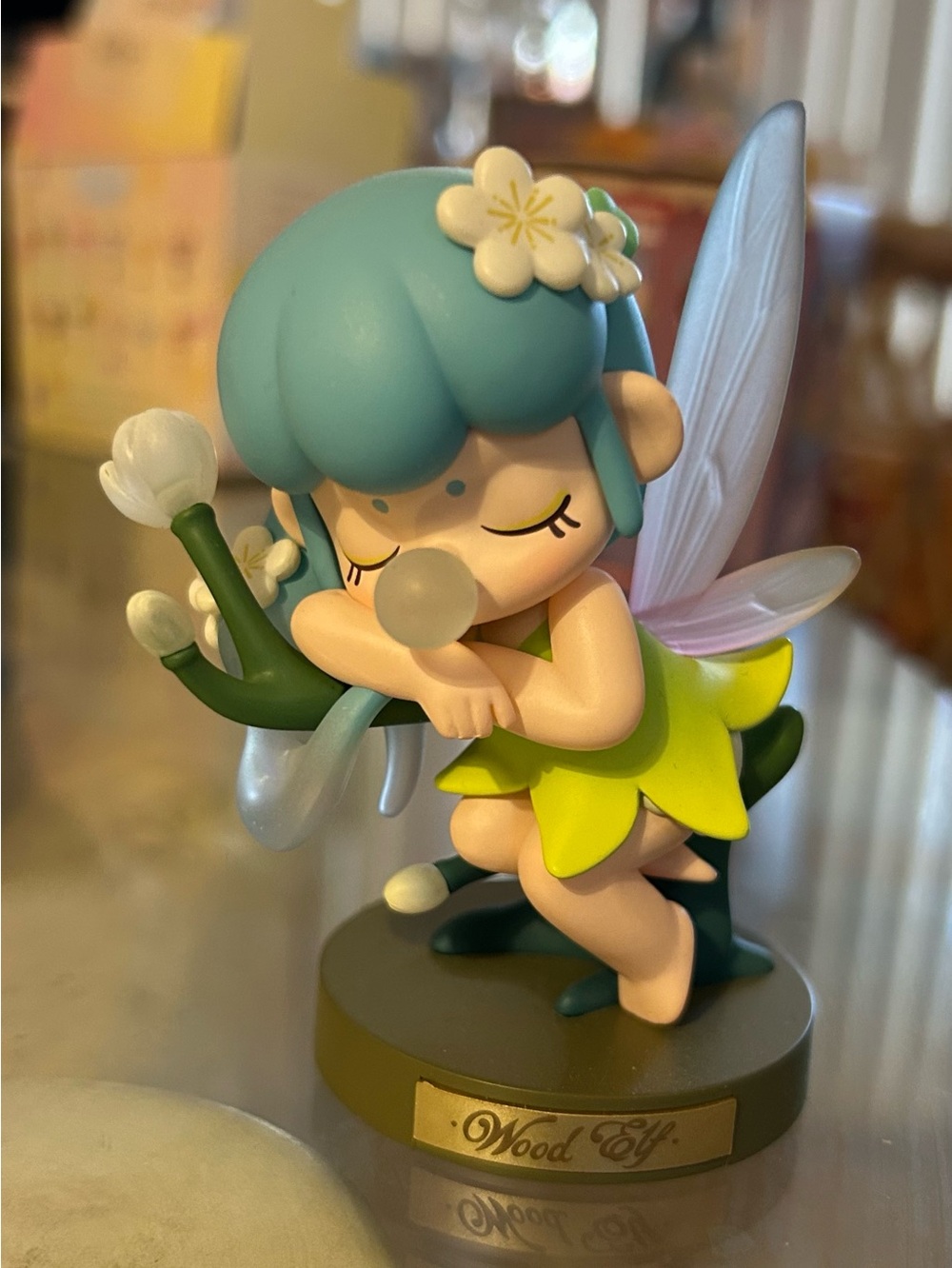 NANCY Museum Of Fantasy Wood Elf Figurine - Blue-Green Fairy Collectible